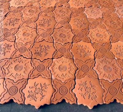 China Corner Bricks Vintage Decorative Natural Terracotta Clay Bricks for sale