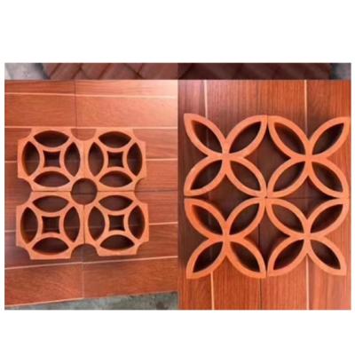 China Cheap Corner Bricks Indoor And Outdoor Handmade Block Of Ceramic Clay Ventilation Brick Wall Tiles for sale