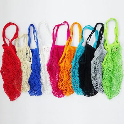 China 2019 Eco-friendly Reusable Organic 100% Cotton Packing Mesh Shopping Twine Net Bags For Vegetables Fruits for sale