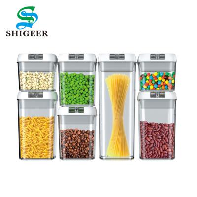 China Freshness Preservation Customized Large 0.5L 0.8L 1.2L 1.9L PP Plastic Food Storage Airtight Containers 7 Piece Set for sale