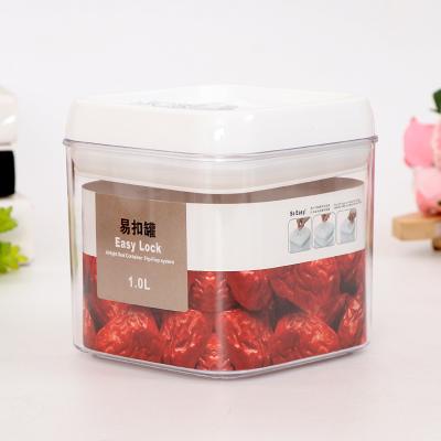 China Customized Hot Selling 260g 1000Ml Reusable Freshness Preservation Airtight Plastic Food Dry Storage Container for sale