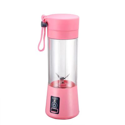 China Sharper Electric Juice Cup Blender Usb Rechargeable Fruit Juicer 4 Leaf Knife Fruit Juicer for sale