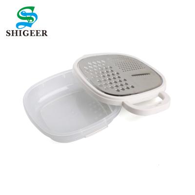 China White Color Manual Fruit Grater Plastic Cutter Slicer Multifunctional Sustainable Customized Vegetable Grater Manual Fruit Grater for sale