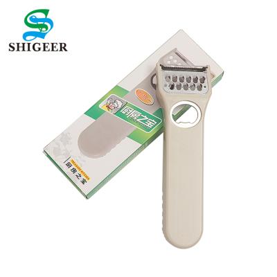 China Viable 7 in 1 Multifunctional Manual Wine Opener ABS Plastic Stainless Steel Vegetable Peeler Grater for sale