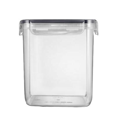 China Hot Sale Microwave Safe Airtight Box 5.2L Rectangle Freshness Preservation Plastic Food Container for sale