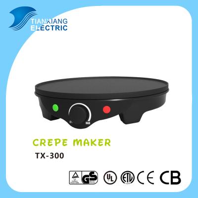 China Non Stick Coating CE Approved Adjustable Temperature Pancake Maker for sale