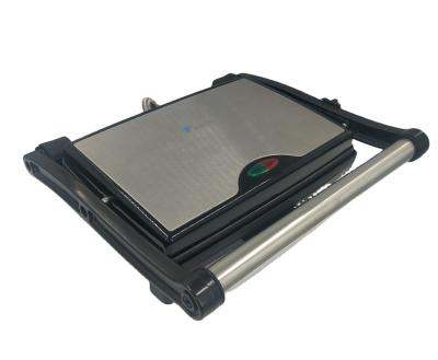 China Household hot sale stainless steel cover with oil tray panini maker for sale