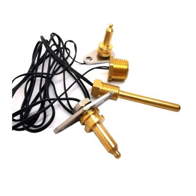 China Stainless steel304 316 OR Brass NTC 100k ohm 1m line 3950 thermistor sensors with cable for aircon for sale