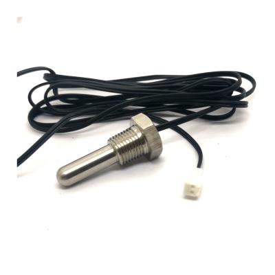 China Stainless Steel304 316 OR Brass NTC Waterproof Temperature Probe NPT Temperature Sensor Threaded Thermal G1/2