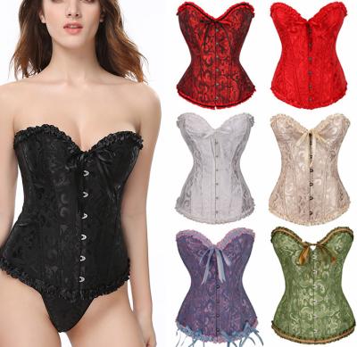 China Breathable Vintage Shapewear Ladies Strapless Belly Tuck Vest Lumbar Corset for sale