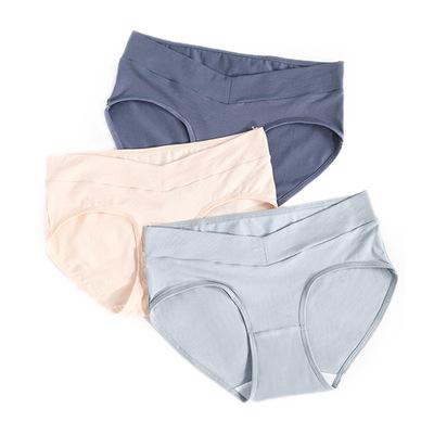 China New Design Cotton Low Belly Waist Prenatal Postpartum Maternity Underwear Antibacterial Sheer Support Panties for sale