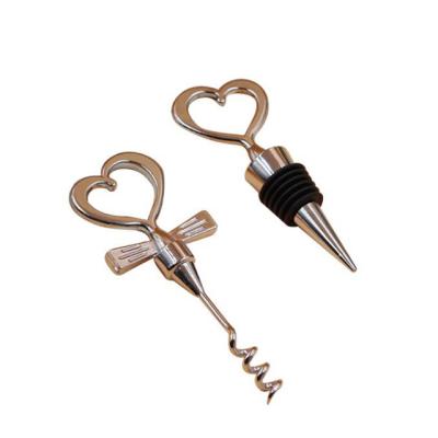 China Creative 21197 Wedding Gift Combination Corkscrew Wine Bottle OpenAnd Stopper Sets for sale