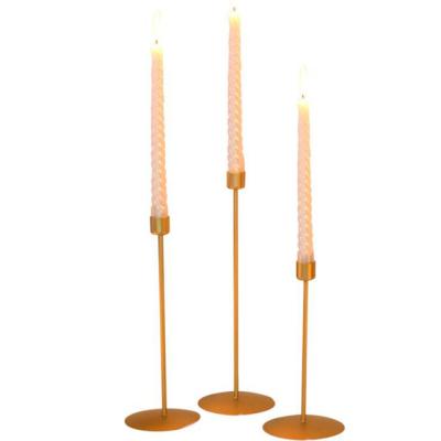 China Central Institute of Statistics 2185 gold candlestick candlelight modern Nordic simple romantic dinner decoration for sale