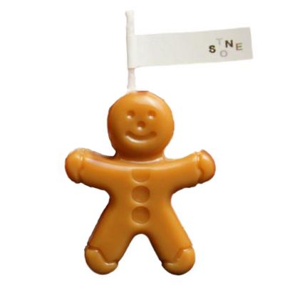 China 2192 Birthdays New Design Gingerbread Man Shape Christmas Candle Decoration Gift For Christmas for sale