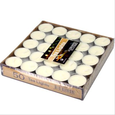 China Birthdays 2197 50 Pcs 2 Hour Round Paraffin Smokeless Candle For Proposal Decorate for sale