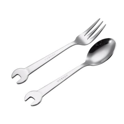 China 2132 Stainless Steel Key Viable Creative Spoon Fork Cute Cutlery For Kids for sale