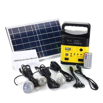 China Home Portable Outdoor Led Solar Panel 10w Lithium Battery Solar Light With Torch for sale