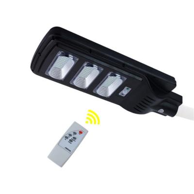 China Outdoor Waterproof ROAD Sensor IP65 PIR Smart Solar Street Light All In One With Solar Panel And Battery for sale