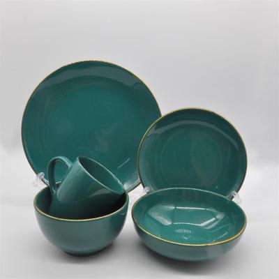 China Durable Gloss Color European Dinnerware Set Modern Chargers In Dinnerware USA Dinnerware for sale