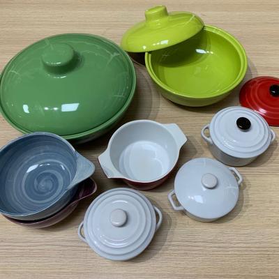 Chine Mini Sustainable Cooking Pot Ceramic Cooking Pot Set Cookware Set à vendre