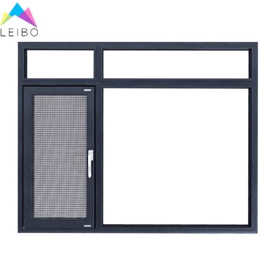 China Thermal Swing Break Single Pane Aluminum Casement Window For Double Glazed With High Security Te koop