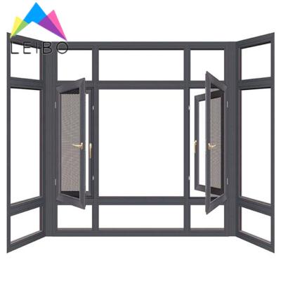 China Aluminum Profile Swing Windows And Door / Aluminum Color Windows /Wooden Window And Door Casement Te koop