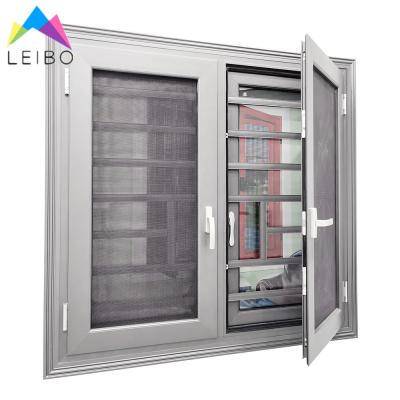 China Factory Wholesale Aluminum Frame Double Swing Glass Thermal Cutout Windows Te koop