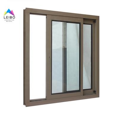 China Sliding Aluminum Doors And Window Designs Soundproof Double Glazed Aluminum Sliding Windows for sale