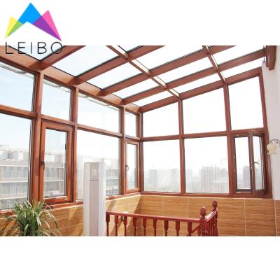 China Modern Aluminum Sunroom UK Standard Aluminum Conservative Sunroom Or Glass Green House for sale