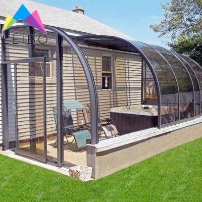 中国 New Modern High Profile Prefab Steel Structure Aluminum Sunroom Aluminum Greenhouse Garden Sunroom 販売のため