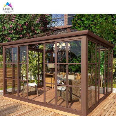 China Modern Greenhouse Garden High Profile Prefab Aluminum Steel Structure Sunroom Te koop