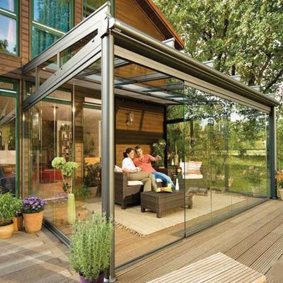 中国 Modern sunrooms and glass houses decorate winter garden sunroom glass aluminum frame glass sunroom 販売のため