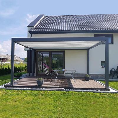 China Waterproof Aluminum Pergola Gazebo Gazebo View Sunshade Canopy Te koop