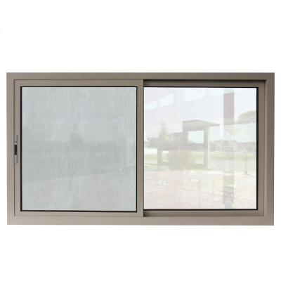 China Magnetic Glass Sliding Glass Sliding Screen USA Style Store Front Commercial Use Aluminum Sliding Windows for sale