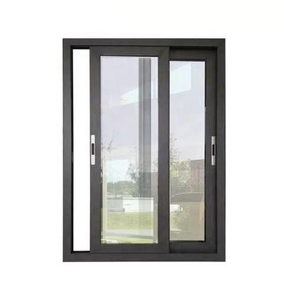 China China Factory Hurricane Impact Modern Magnetic Casement Cavity Double Screen Glass Sliding Aluminum Windows and Doors Building Stained Glass for sale