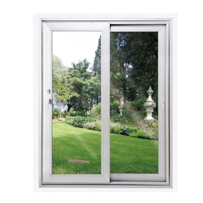 China Small Folding Screen PVC Sliding Windows With Stained Glass zu verkaufen