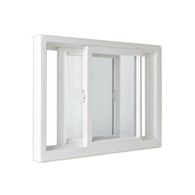 China Folding Screen PVC Sliding Window Design UPVC Double Glazed Sliding Windows for sale