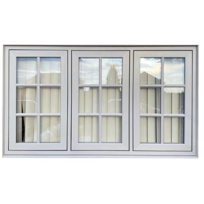 China Folding Screen Double Glazed Tempered Glass Windows Frame French Aluminum Casement Window For Home Te koop