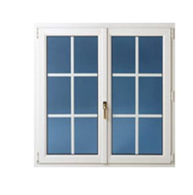 China Swing Hurricane Impact Double Glazed Vinyl Storm Casement Windows for sale