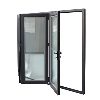 China Modern Chinese Supplier Security Aluminum Alloy High Quality Exterior Folding Door for sale