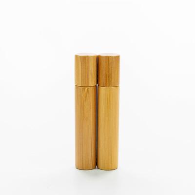 China Eco-friendly Bamboo Cosmetic New Product 8ML Roll-on Jar Transparent Glass Bottle for sale