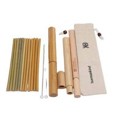 China BAMBOO natural bamboo straw eco drinking straw customized logo organic bamboo straw for sale