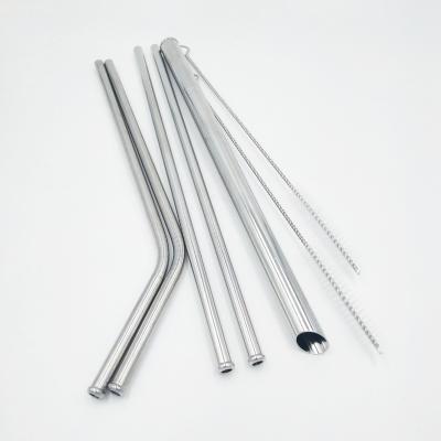 China Sustainable Metal Straw Set STAINLESS STEEL Recyclable Straw Environment Friendly Straw for sale