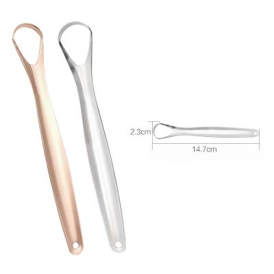 China Packing Eco hign quality interdental clean effectively oral cleaner brush stainless steel tongue scraper for sale