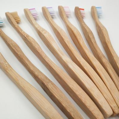 China Import Bamboo Fiber Toothbrush 100% Home Shaped Biodegradable Bamboo Toothbrush for sale