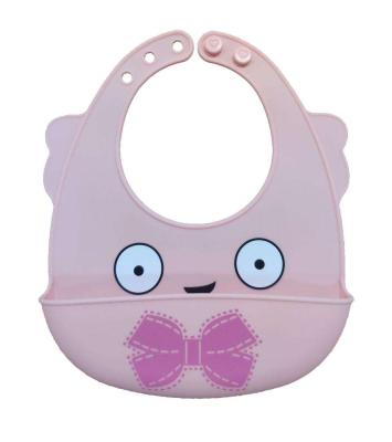 China BPA Free Silicone Cartoon Soft Silicone Baby Bibs Baby Bibs Hot Selling Clean Waterproof Silicone Amazon Amazon for sale