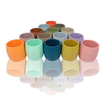 China Drinks Cup For Drinking Bebe Tableware Feeding Taza RTS Custom Logo Baby Cup Baby BPA Silicone Cup Factory ODM OEM Silicon Free Price for sale