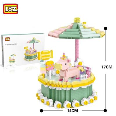 China Micro Construction Toy LOZ Building Block Cake Kids Play Toys DIY STEAM Christmas Toys for sale