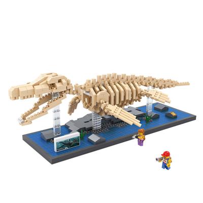 China 9024 Mosasaurus 9024 Mini Block Building Block Toy LOZ Plastic Dinosaurs Fossil Brick Toy for sale