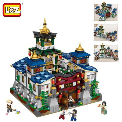 China Building Toy LOZ China Traditional Mini Architecture Building Block Toys Set Jingwu Hall For Children for sale